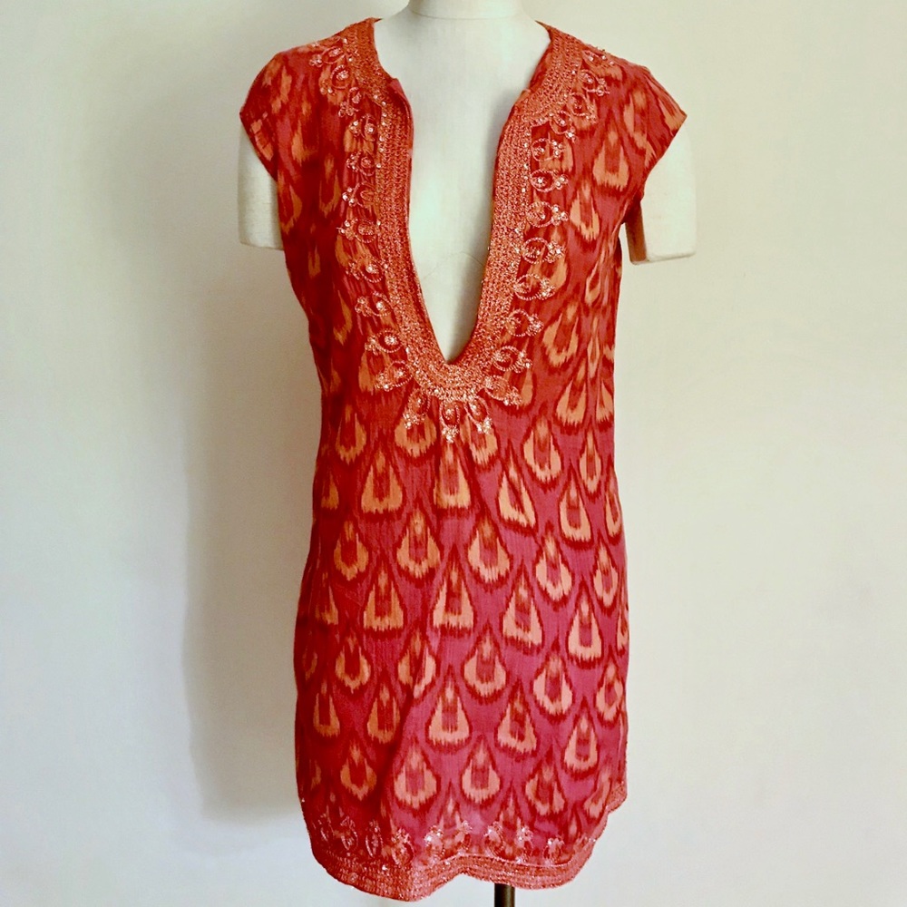 Calypso St. Barth jeweled tunic size x-Small